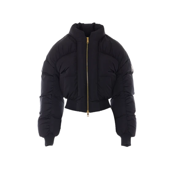Black cropped down jacket Elisabetta Franchi