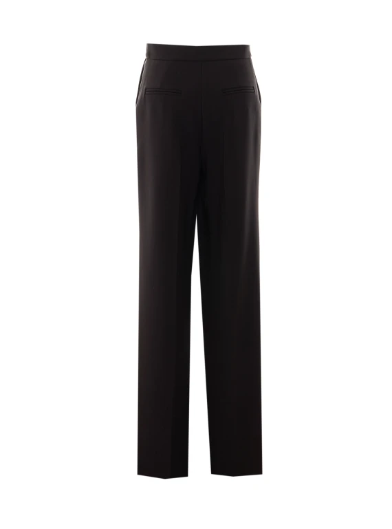 Pantaloni neri a vita alta Elisabetta Franchi