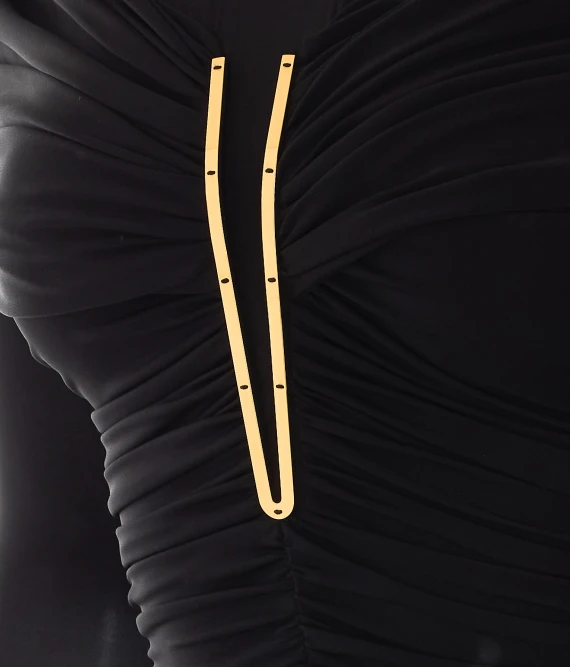 Body nero a maniche lunghe Elisabetta Franchi