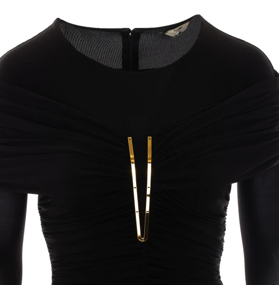 Body nero a maniche lunghe Elisabetta Franchi