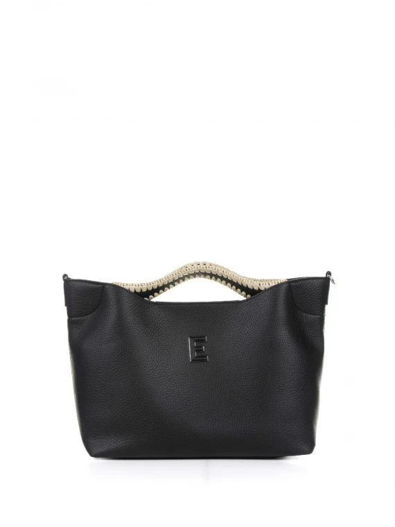Rachele black leather handbag