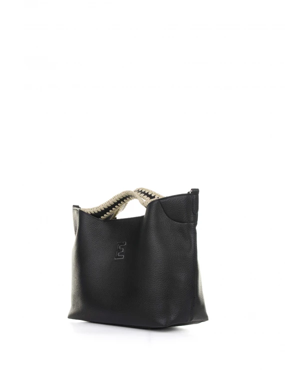Rachele black leather handbag