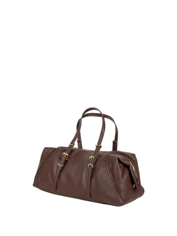Borsa bowling marrone scuro Ermanno Scervino