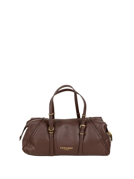 Borsa bowling marrone scuro Ermanno Scervino