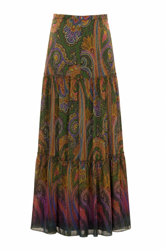 Multicolor Long Skirt