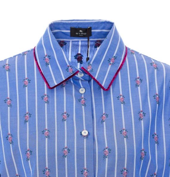 Light Blue Striped Shirt Etro