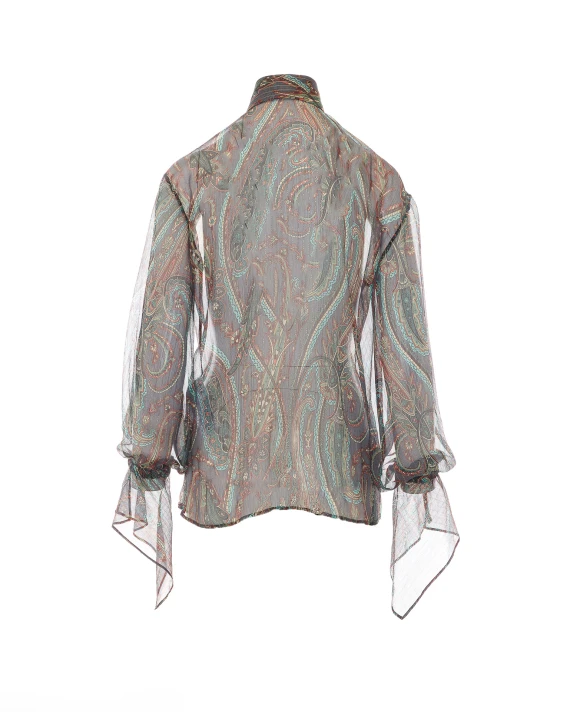 Camicia in seta multicolor Etro