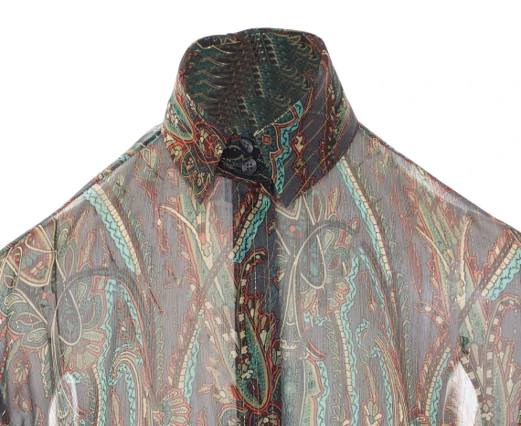 Camicia in seta multicolor Etro