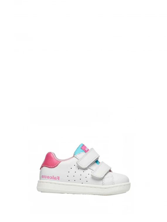 Sneaker in pelle con strap