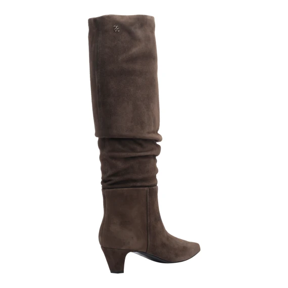 Dark brown suede ankle boots Fabi