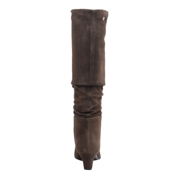 Dark brown suede ankle boots Fabi