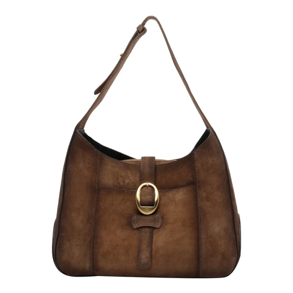 Borsa a tracolla marrone