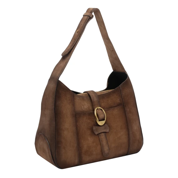 Borsa a tracolla marrone Fabi