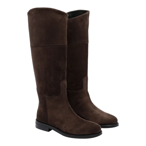 Brown Suede Boots Fabi