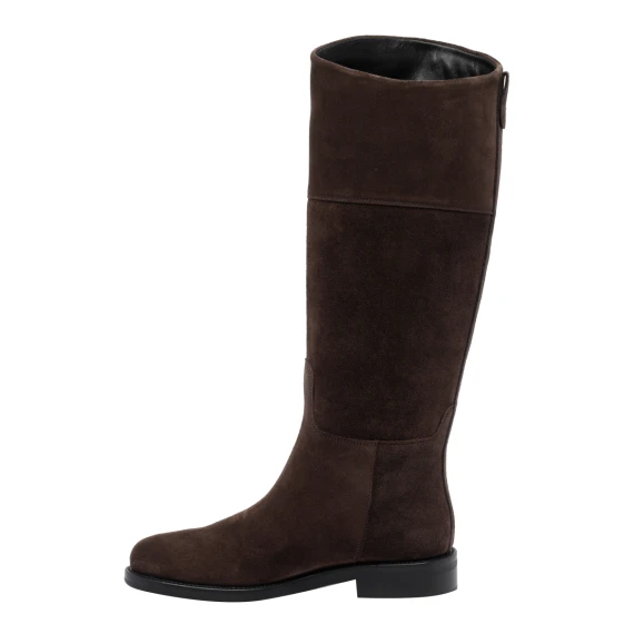 Brown Suede Boots Fabi
