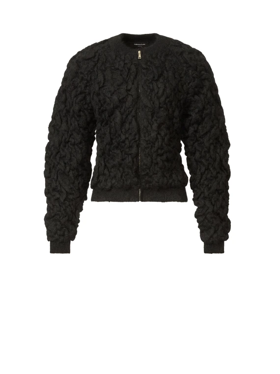 Bomber in mohair
