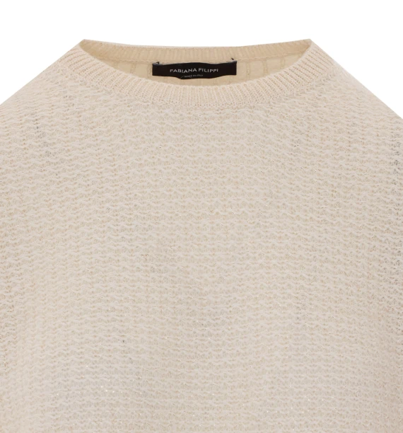 Maglione avorio chiaro Fabiana Filippi