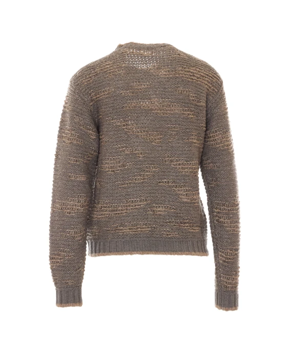 Taupe virgin wool sweater Fabiana Filippi