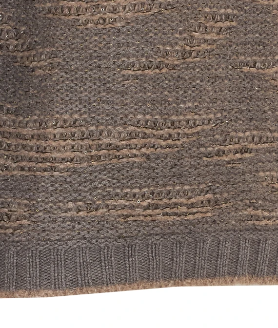 Taupe virgin wool sweater Fabiana Filippi