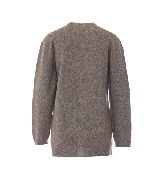 Cardigan in maglia beige Fabiana Filippi