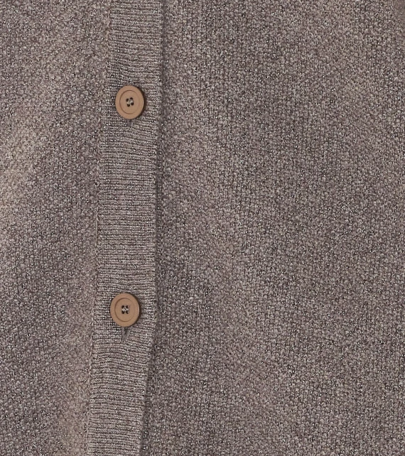 Cardigan in maglia beige Fabiana Filippi