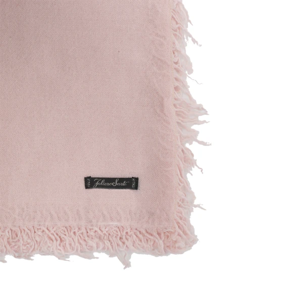Enrica cashmere and silk scarf in light pink FALIERO SARTI