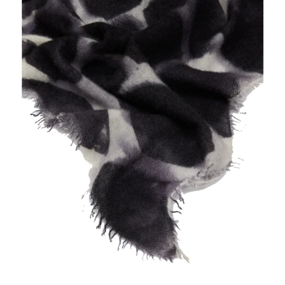 Sciarpa Turtle in cashmere bianco e nero FALIERO SARTI