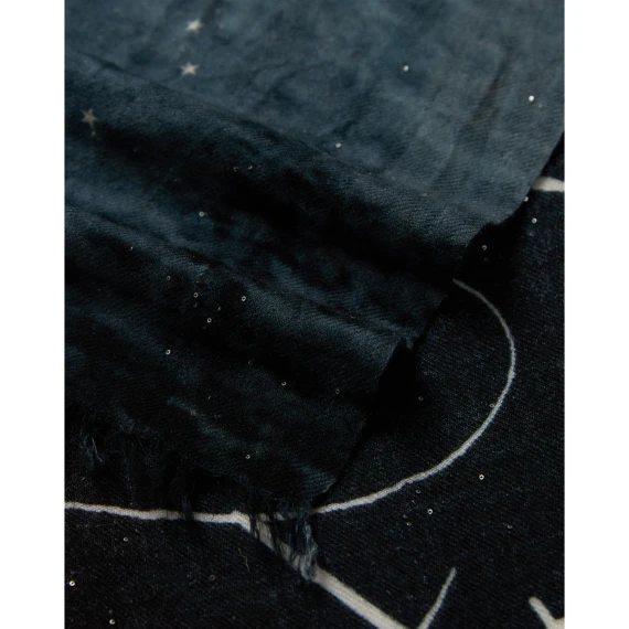Dark blue square scarf FALIERO SARTI