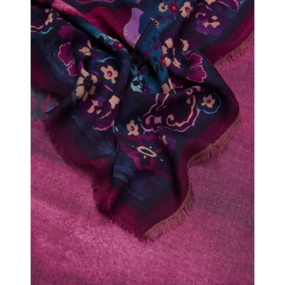 Rectangular multicolor modal and cashmere scarf FALIERO SARTI