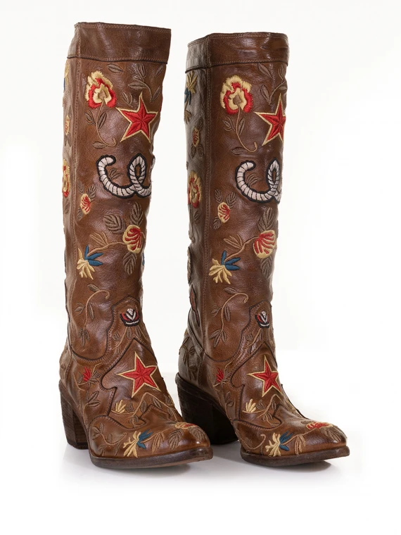 "Love" high Texan boot