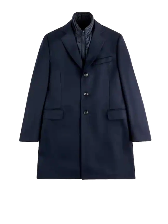 Double Coat in Panno di Lana e Cashmere