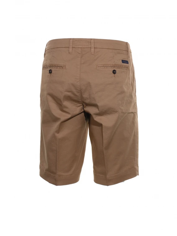 Slim fit Bermuda shorts in stretch cotton