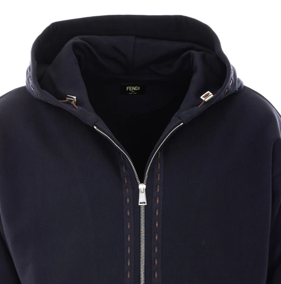 Patch Zip Hoodie Sweaters