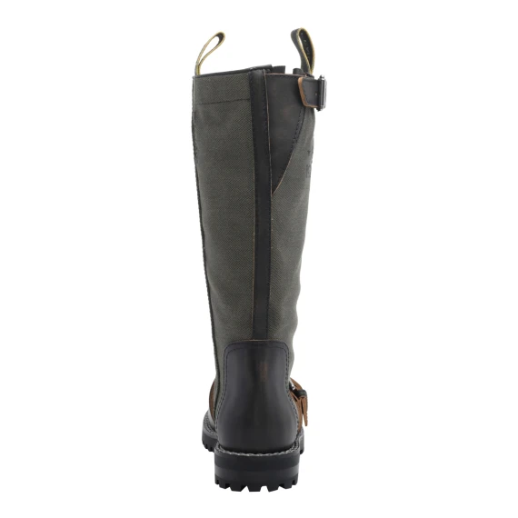 Commando green biker boots Fendi