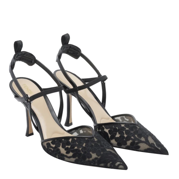 Black Colibri slingback pumps Fendi