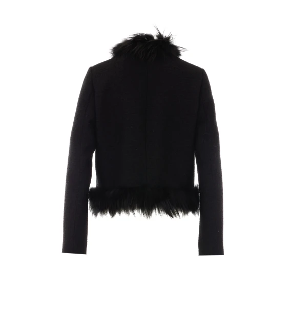 Giacca blouson nera Fendi