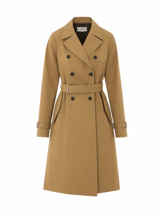 Trench beige doppiopetto