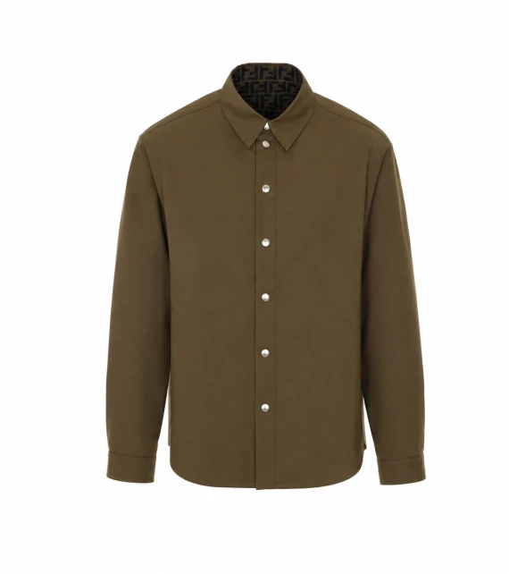 Blouson verde in tessuto Mackintosh Fendi