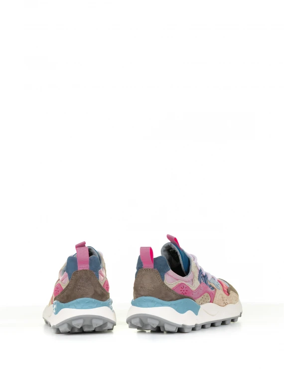 Sneakers Yamano multicolore in suede e nylon