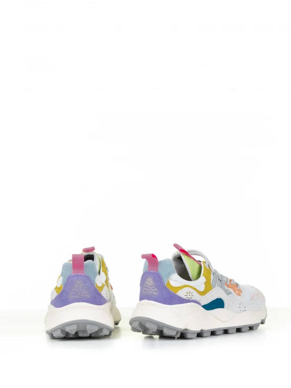 Sneakers Yamano multicolore in suede e nylon
