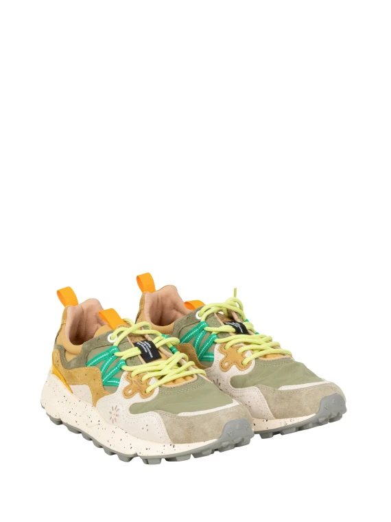 Sneaker Flower Mountains Yamano 3 Grigio Bianco e Taupe