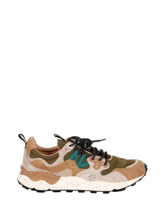 Sneakers cream brown taupe Flower Mountain