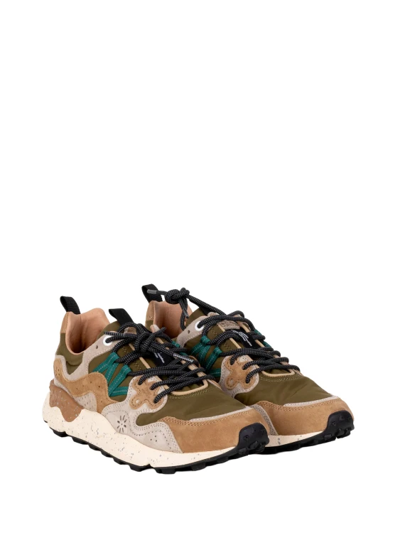 Sneakers cream brown taupe Flower Mountain
