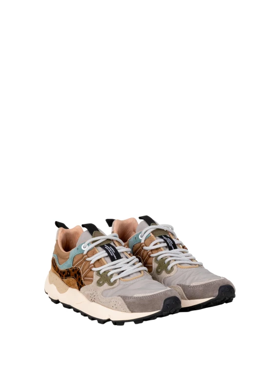 Sneakers Taupe Beige Copper Flower Mountain