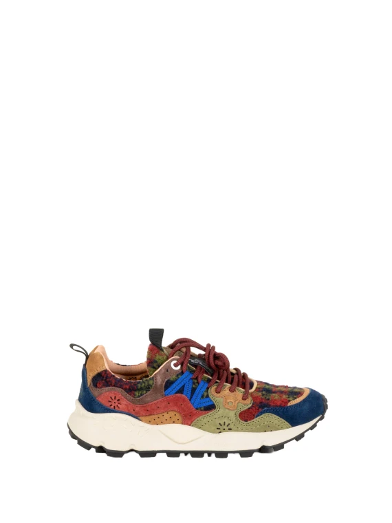 Sneakers DARK GREY-BROWN-BORDEAUX
