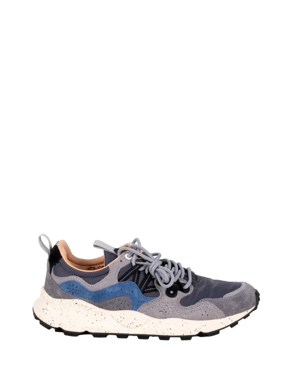 Sneakers grigio scuro e blu navy Flower Mountain