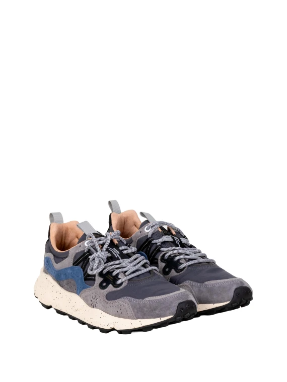 Sneakers grigio scuro e blu navy Flower Mountain