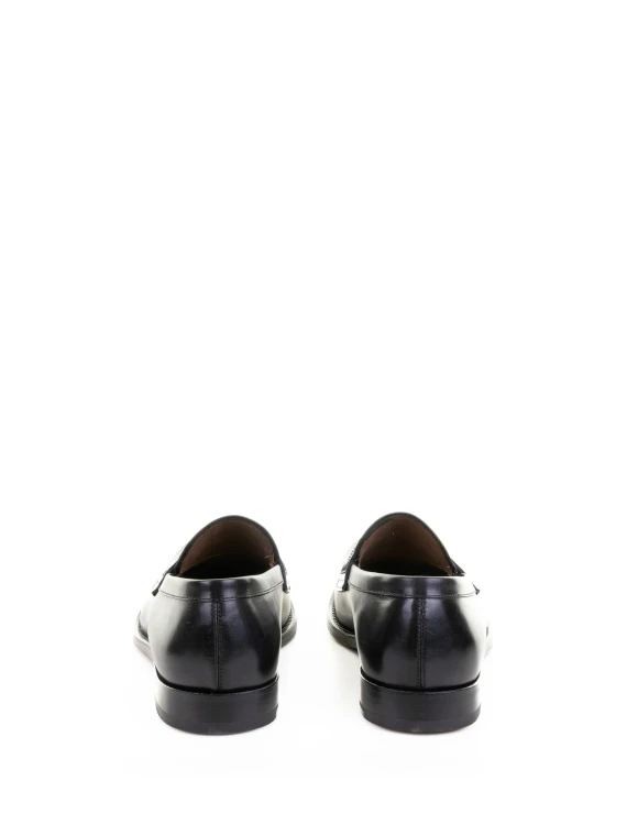 Black Leather Moccasin
