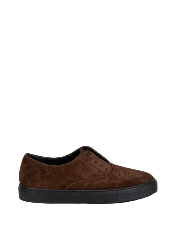 Sneakers Slip On Camoscio