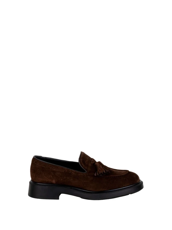 Sandali in camoscio cacao Fratelli Rossetti